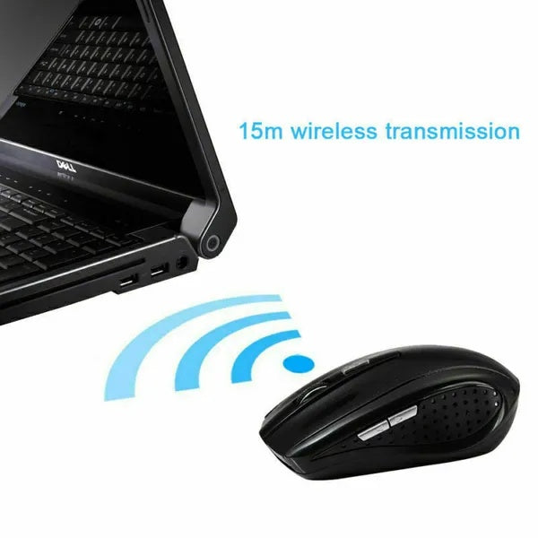 2.4GHz Wireless Optical Mouse with USB Receiver for PC and Laptop, Purple