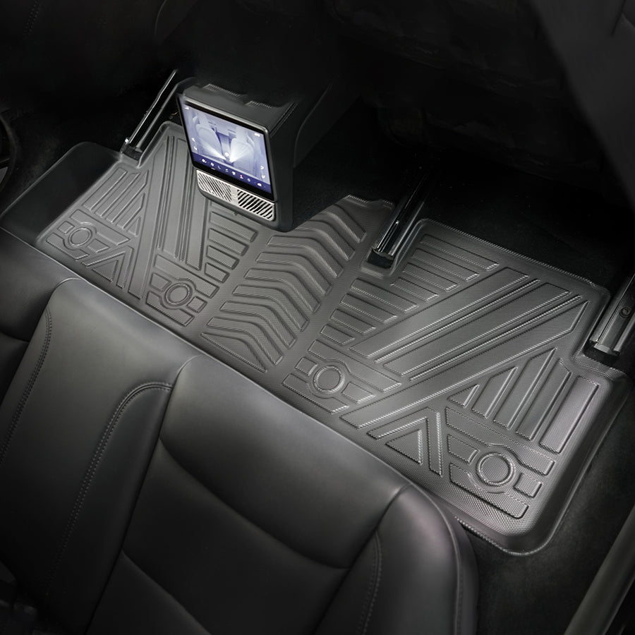 Tesla Model 3 Floor Mats 2023–2025, 6-Piece Odorless TPE Set, Waterproof