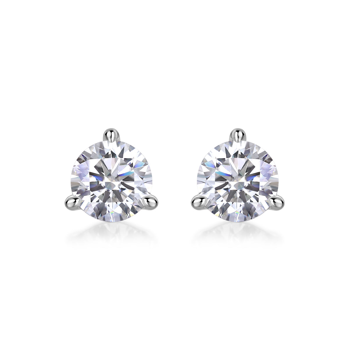 0.5ct Moissanite Stud Earrings S925 Sterling Silver Bridal Wedding Earrings