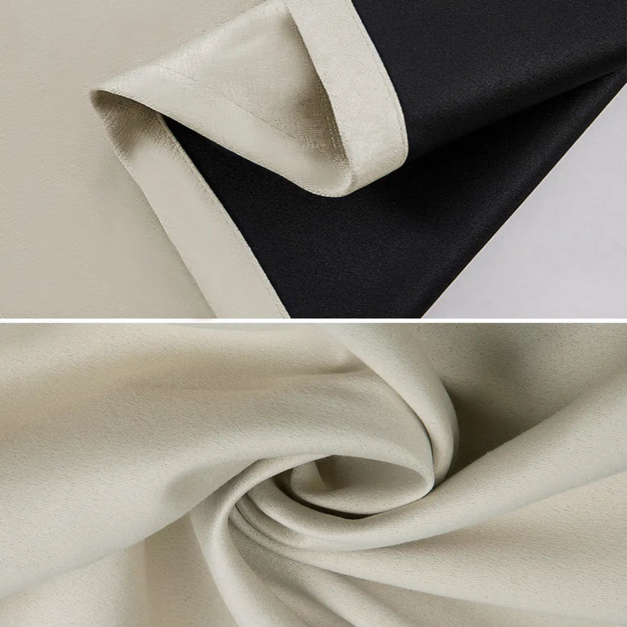 Thermal Insulated Blackout Curtains Set of 2 - 52x63 Inch Grommet Room Darkening Panels