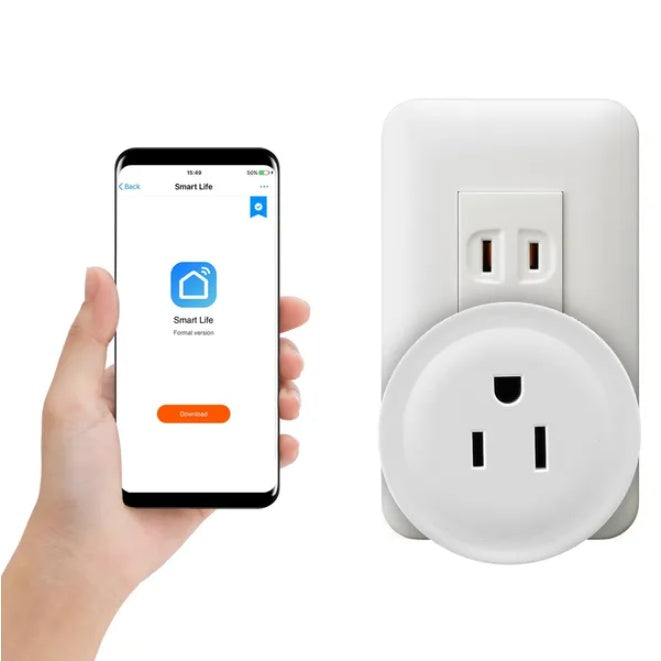 WiFi Smart Plug Outlet with App Remote Control, Timer and Voice Control