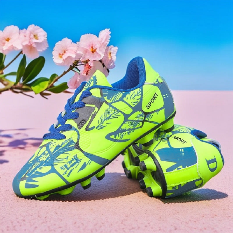 Men's Low Top Spike Soccer Cleats, Non-Slip Turf Football Shoes (Style C)