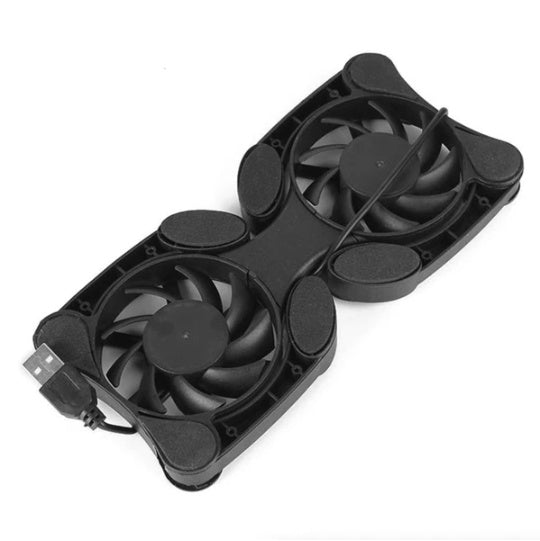 Foldable Slim Dual Fan USB Laptop Cooling Stand for Notebooks