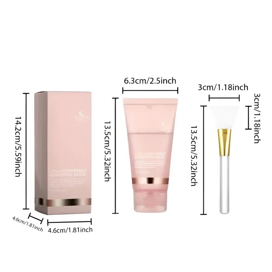 Hydraterend Collagen Peel-Off Masker met Zilveren Kwast