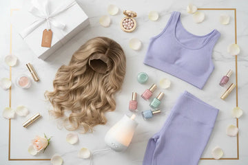 Blonde wavy synthetic lace front wig with natural texture featured in 2026 luxury women’s fashion human hair wig guide