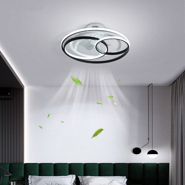 Nordic Light Luxury Simple Atmospheric Suction Fan Lamp - Royalessencelux