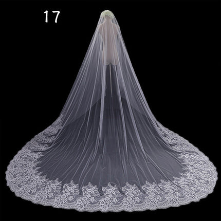 Bride Wedding Master Wedding Veil Long Long Tail - Royalessencelux