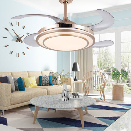 Home Full Spectrum Eye Protection LED Fan Chandelier - Royalessencelux