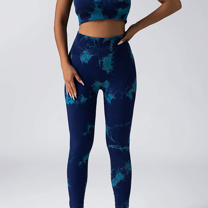 Women Scrunch Workout Leggings Butt Lifting High Waisted Yoga Pants - Tie Dye Seamless Booty Gym Tights - Royalessencelux