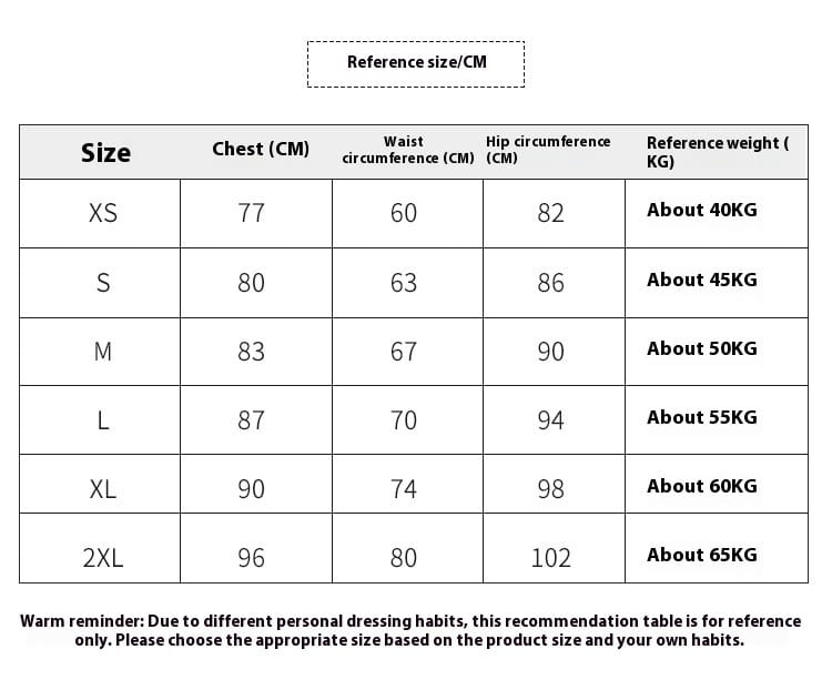 size reference chart for satin white ribbon flower halter gown displaying measurements in centimeters and weight estimates per size for style white ribbon elegance.