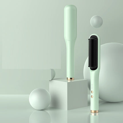 Anion Hair Care Electric Hair Curlers Hair Comb Straightener - Royalessencelux