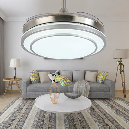 Home Full Spectrum Eye Protection LED Fan Chandelier - Royalessencelux