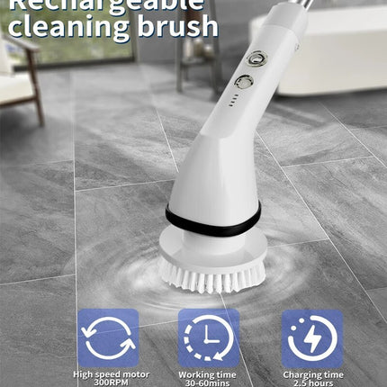 7 In 1 Wireless Electric Cleaning Brush Multifunctional Adjustable Handled Cleaning Brush For Kitchen Bathroom Fish Tank - Royalessencelux