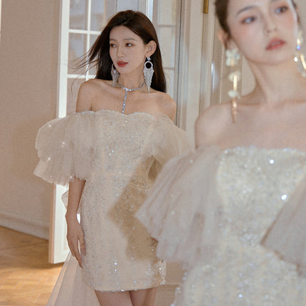 Tube Top Cinched Waist Miniskirt Fairy - Royalessencelux