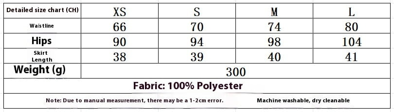 Women’s gray double breasted coat paired with a 100 percent polyester coat width pleated skirt available in sizes xs to l with waistlines from 66cm to 80cm and corresponding hip measurements.