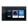 Black 2din 10.2 inch android universal card radio bluetooth player with touchscreen navigation music and bluetooth interface