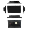 Black plastic car mp5 integrated stereo with 10.25 inch large screen navigation and multiple mounting brackets for vehicles