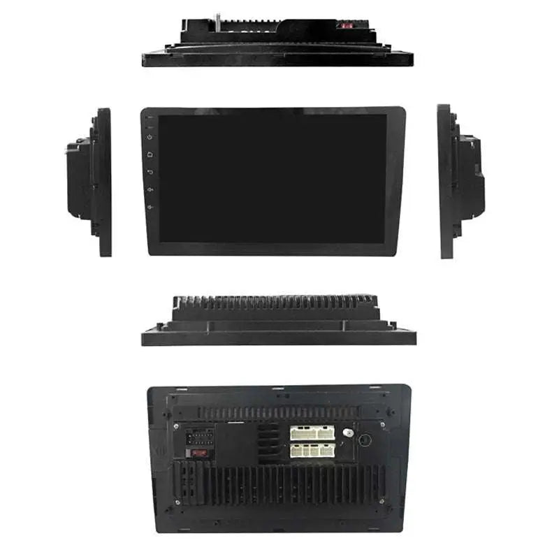 Black plastic car mp5 integrated stereo with 10.25 inch large screen navigation and multiple mounting brackets for vehicles