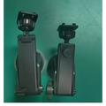 Black plastic lens suction mount with adjustable clamp and usb port for 10.26 inch car navigation rear dual recording