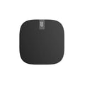 Black square-shaped mini power bank with dual usb ports and lcd display showing 80 for 10000mah mini power