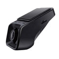 Black plastic dash cam with sleek angular design and prominent lens for 1080p hd night vision driving recorder