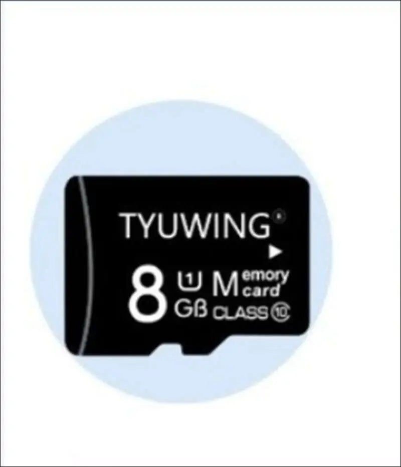 Black tuwing 8gb microsd memory card with class 10 rating for 1080p wifi bulb camera with full color night vision