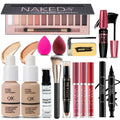 Naked 12 colors eyeshadow palette with sleek black and rose gold design in an eyeshadow makeup kit gift set
