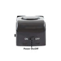 Black plastic 120db electronic burglar alarm wedge door stop with toggle switch for on and off activation