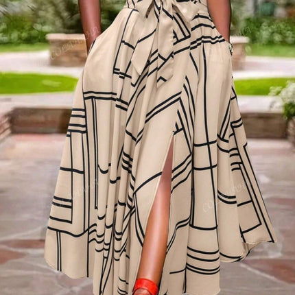 Women's Solid Color Simple Daily Slit Skirt - Royalessencelux