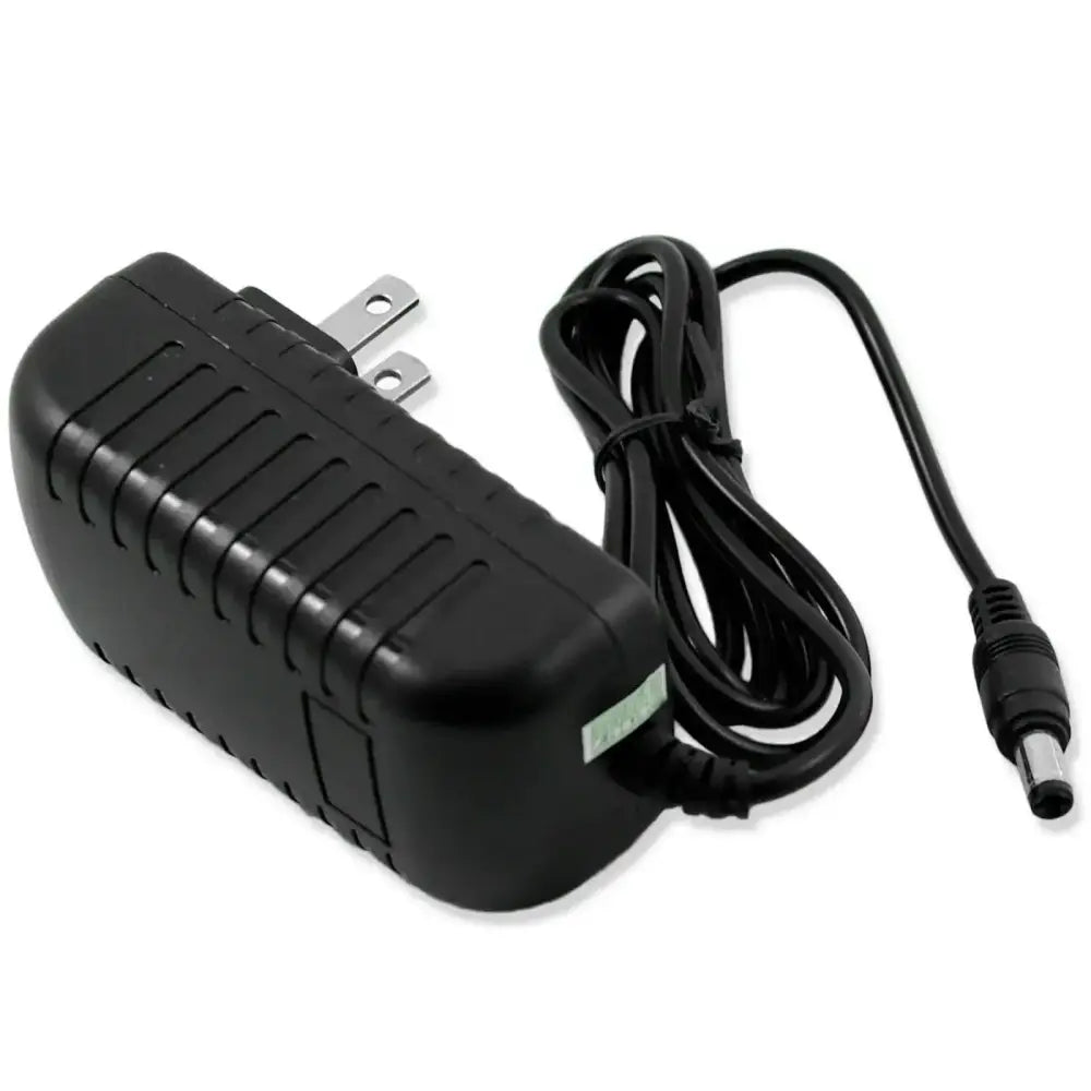 Black plastic 12v 10a power ac adapter with coiled cord and dc plug for led strip light usa use