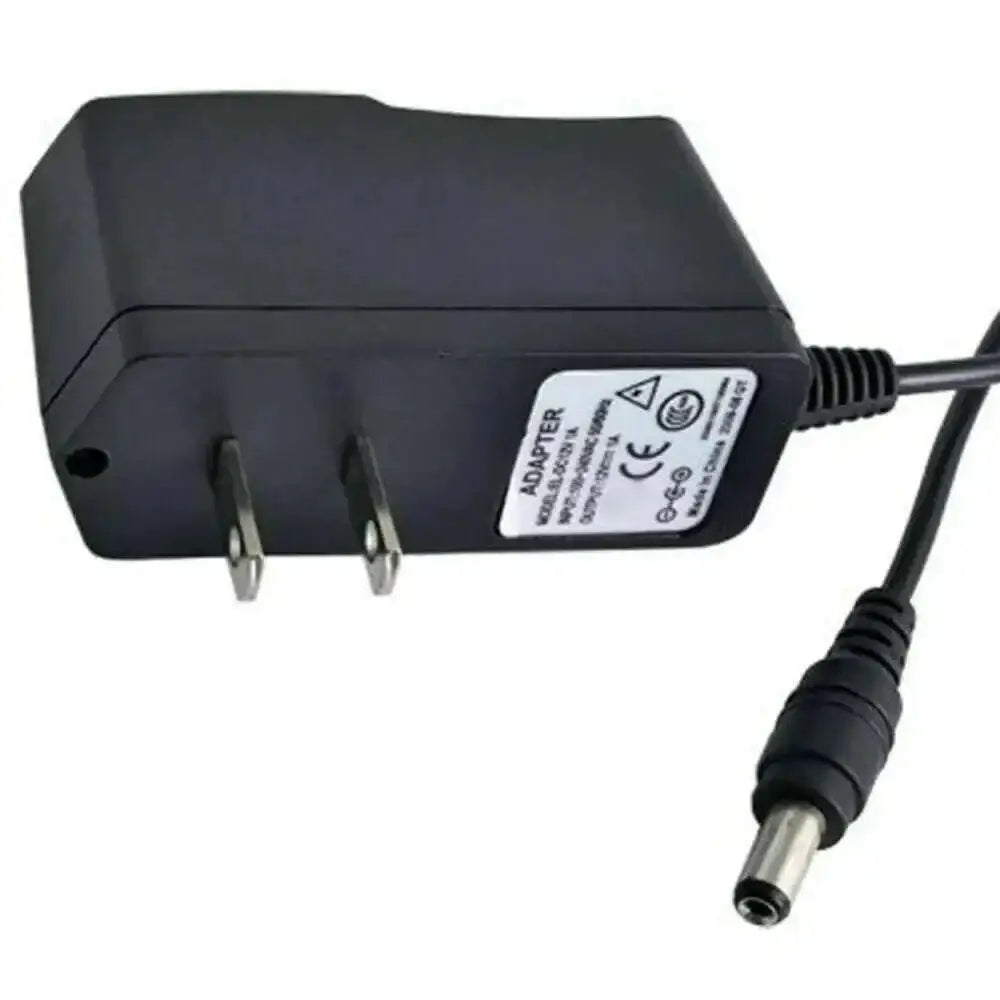 Black plastic 12v 10a power ac adapter with two-prong plug and dc connector for led strip light usa use