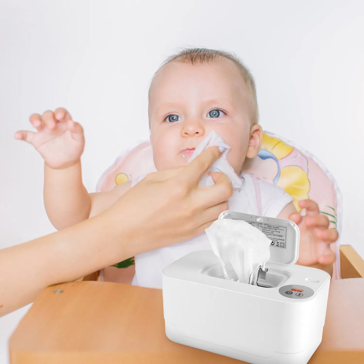 Baby Wipe Warmer with 3 Temperature Settings & Night Light - Large Capacity Type-C Wipes Dispenser