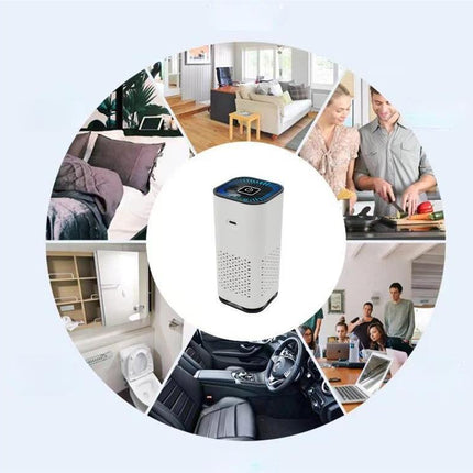 Car Air Purifier Portable Negative Ion Generator Remove Formaldehyde Dust Smoke Air Freshen Washer For Home Car - Royalessencelux