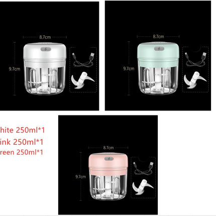 Wireless Mini Baby Food Supplement Electric Garlic Pulling Garlic Pressing Garlic Stirring Garlic - Royalessencelux