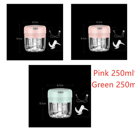 Wireless Mini Baby Food Supplement Electric Garlic Pulling Garlic Pressing Garlic Stirring Garlic - Royalessencelux