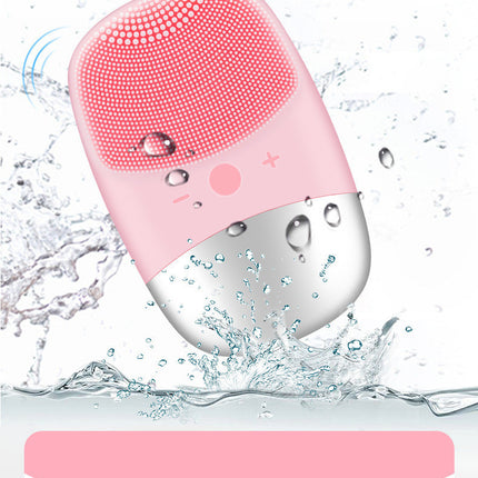 Mini Silicone Electric Face Cleansing Brush Electric Facial Cleanser Facial Cleansing Brush Skin Massager Skin Care Tools - Royalessencelux