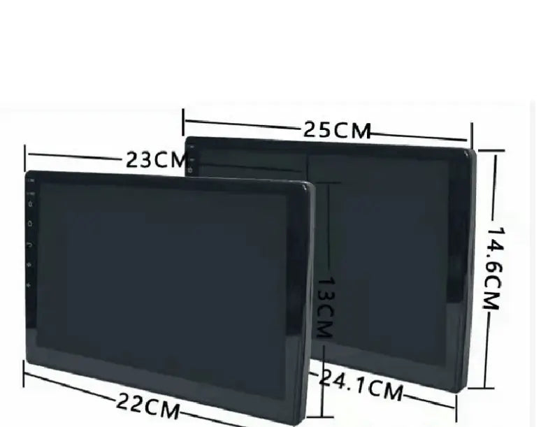 black 10.2-inch car mp5 integrated stereo with sleek touchscreen display and integrated large screen navigation designed for seamless dashboard integration.