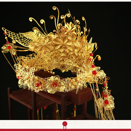 Wedding Chinese Xiuhe Headdress - Royalessencelux