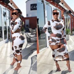 Weird Puss Hollow Out Women Irregular Hole Maxi Dresses Skinny Full Sleeve Skinny o-Neck Activewear Party Prom Club Street Style - Royalessencelux