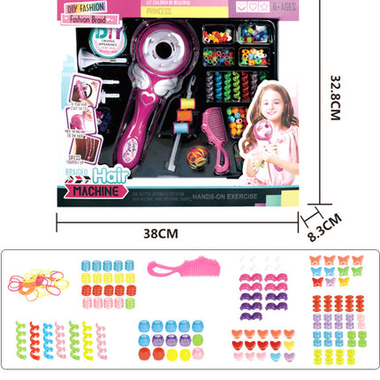 Girls Electric Automatic Hair Braid DIY Stylish Braiding Hairstyle Tool Twist Braider Machine Weave Roller Pretend Kids Toys - Royalessencelux