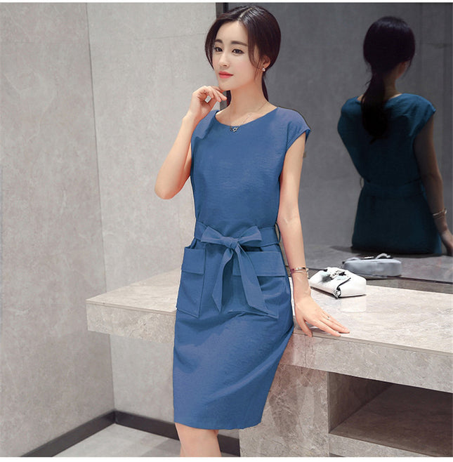 The Little Guy Wears A Petite Fashion Lace-up Student Dress - Royalessencelux