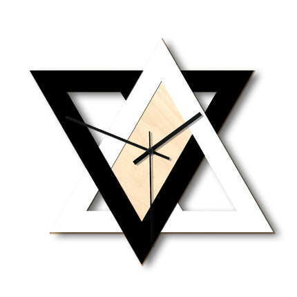 Nordic Personality Black And White Creative Wall Clock, Retro Silent And Simple Decorative Clock - Royalessencelux