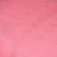 pink mesh fabric detail of a red bow fascinator ladies banquet ball hair accessory made of lightweight material for elegant banquet ball hair styling