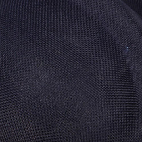 red bow fascinator with dark navy blue woven fabric and tight textured weave designed as ladies banquet ball hair accessory