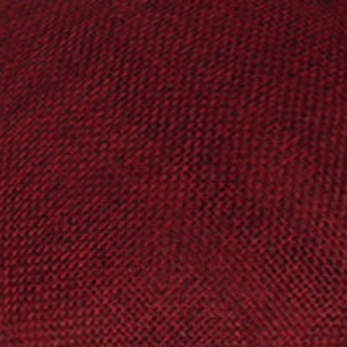 Deep red woven fabric with a textured, tightly interlaced pattern featured on a red bow fascinator for ladies banquet ball hair accessories.