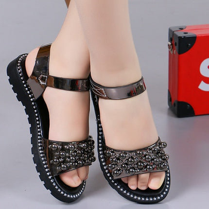 Student Sandals Korean Version Of Fish Mouth Princess Shoes - Royalessencelux