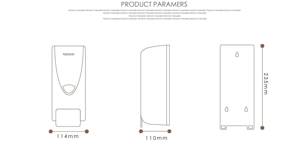 White plastic wall-mounted foam soap dispenser with a sleek modern design and rounded edges for efficient foam soap dispensing.