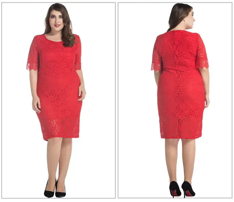 Dikke Vrouwen Bodycon Jurk Plus Size 10XL Dikke Vrouwen Feestjurk Dame Kant Kantoor Jurken