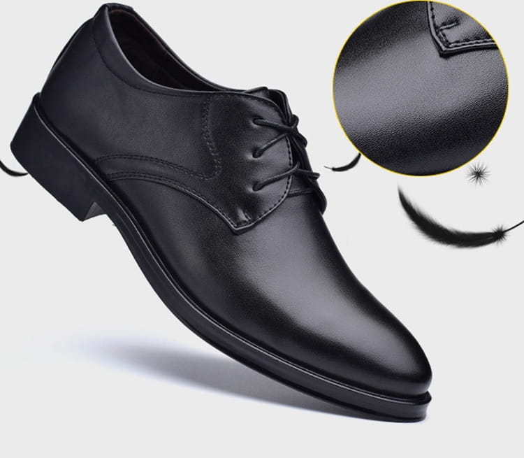 brown pointed toe leather shoes with black sole featuring a black leather lace-up dress shoe design with polished finish and classic oxford style, ideal for luxury women’s fashion.
