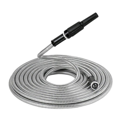 Stainless steel metal garden hose - Royalessencelux